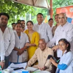 Faridabad News : विधायक मूलचंद ने किया स्वास्थ्य शिविर में किया कार्यकर्ताओं का स्वागत