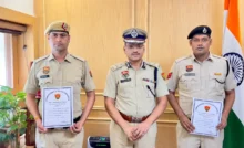 Faridabad News : उत्कृष्ट कार्य करने वाले 2 पुलिस कर्मचारियों हुए सम्मानित