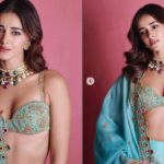 Ananya Panday Diwali Glam Look: फिरोजी ब्रालेट ब्लाउज में अनन्या पांडे ने लूटी दिवाली की महफिल, हुस्न और ग्लैमर से मचा इंटरनेट पर धमाल