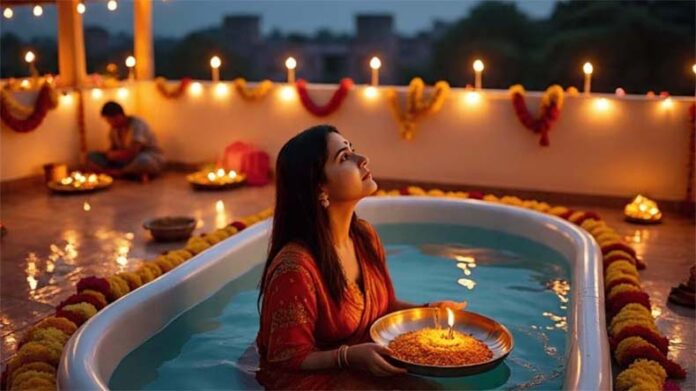 Chhath Puja Niyam: जानें कृत्रिम कुंड या बाथ टब में सूर्य को अर्घ्य देना सही या गलत? Chhath Puja Niyam: जानें कृत्रिम कुंड या बाथ टब में सूर्य को अर्घ्य देना सही या गलत?