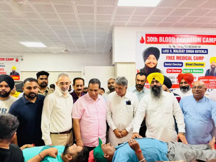 Councilor Buterla organized blood donation and medical check-up camp in memory of his late brother