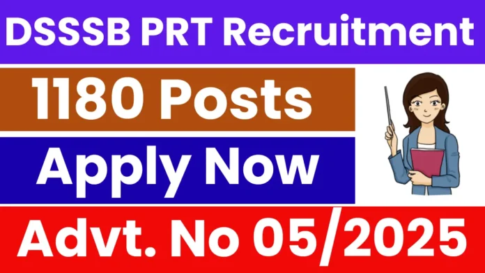 DSSSB has announced recruitment for 1180 posts, apply today.