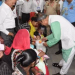 Haryana Governor administered polio drops to children at PSC Court on World Polio Day