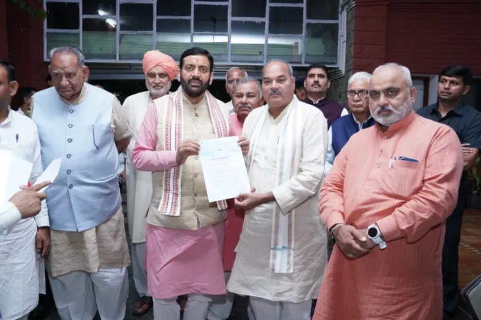 MLA hands over cheque to Chief Minister for relief funds for Punjab flood victims