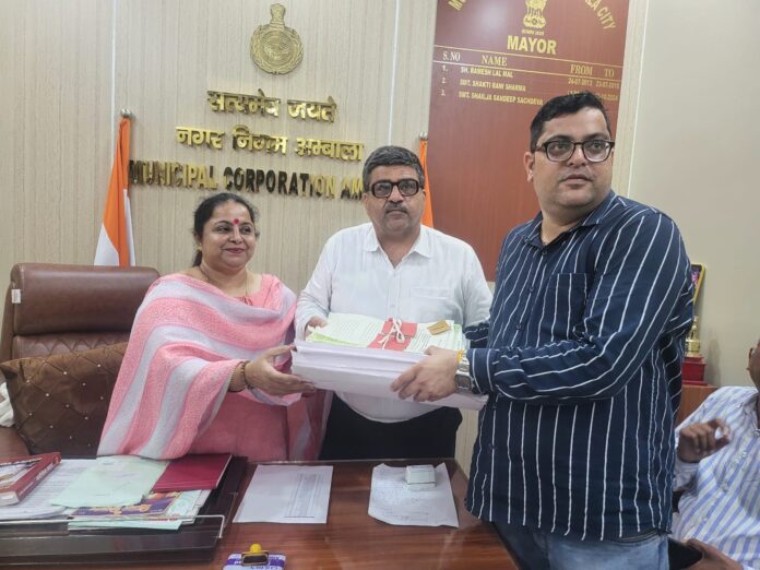 Ambala News : अंबाला निगम के 23388 परिवारों को मिलेगा मालिकाना हक: मेयर शैलजा संदीप सचदेवा