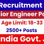 RRB has released the official notification for 2500 Junior Engineer positions.