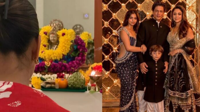 Shah Rukh Khan ने गौरी संग घर में की लक्ष्मी पूजा, दीयों की रोशनी में सादगी से मनाई दीवाली