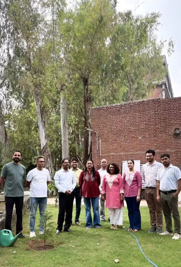 Tree planting and cleanliness Cleanliness is service - C.B. Ojha