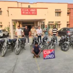 Jind News : चोरी की गई आठ बाइकों के साथ एक गिरफ्तार
