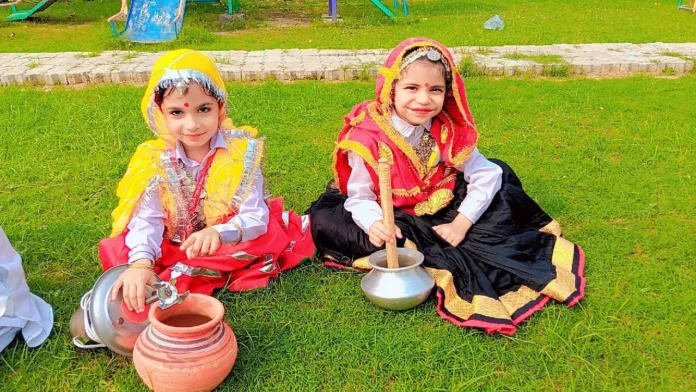 Haryana Day was celebrated with great enthusiasm at Indus Public School Junior Wing. Haryana Day : इंडस पब्लिक स्कूल जूनियर विंग में हर्षोल्लास से मनाया हरियाणा दिवस