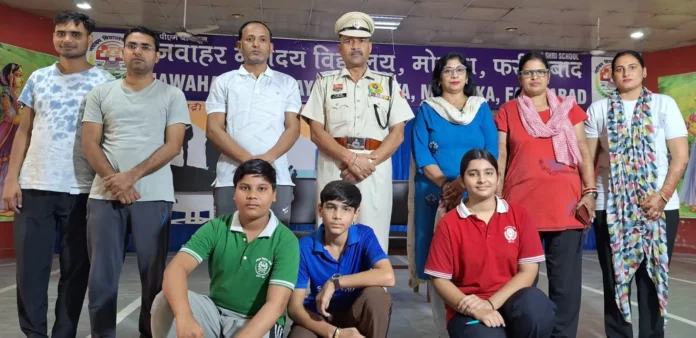 Faridabad News : जवाहर नवोदय में नशे के विरुद्ध अभियान पर प्रतियोगिता आयोजित