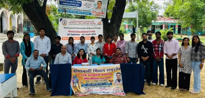 Faridabad News : पाली गांव में ग्रामीण शैक्षिक शिविर के दौरान नि:शुल्क स्वास्थ्य शिविर का आयोजन