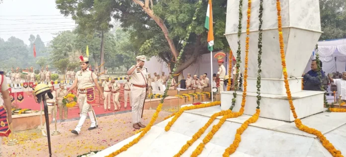 Police Martyrdom Day : पुलिस लाइन में मनाया पुलिस शहीदी स्मृति दिवस