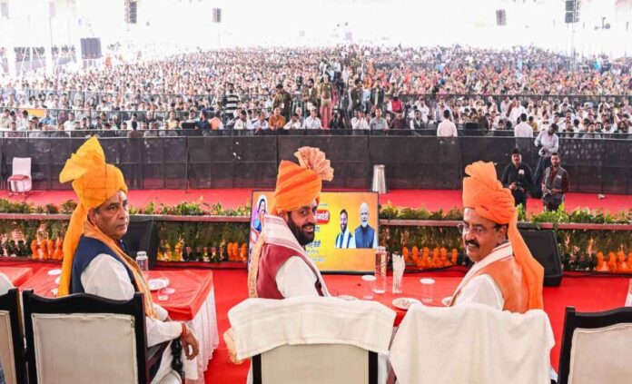 CM Nayab Saini ने नारनौल दौरे के दौरान 835 करोड़ से भी अधिक राशि की विभिन्न परियोजनाओं का किया उद्घाटन व शिलान्यास CM Nayab Saini ने नारनौल दौरे के दौरान 835 करोड़ से भी अधिक राशि की विभिन्न परियोजनाओं का किया उद्घाटन व शिलान्यास