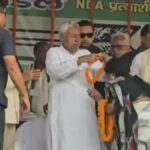 CM Nitish Kumar ने जीता दिल! रैली के दौरान महिला को पहनाई माला, लालू यादव पर तीखे भाषण में कसा तंज
