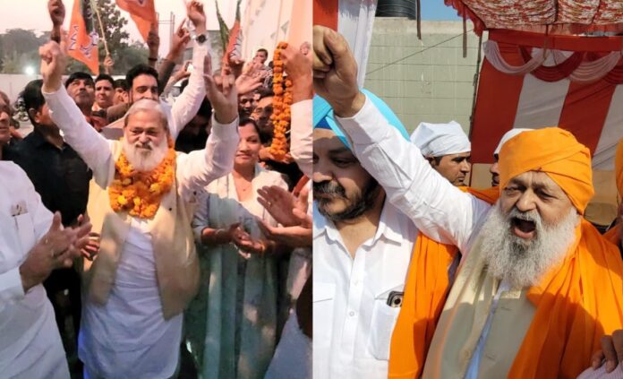 Minister Anil Vij ने भांगड़ा डाल मनाया बिहार में मिली जीत का जश्न, शहीदी यात्रा में लगाए "जो बोले सो निहाल" के जयकारे Minister Anil Vij ने भांगड़ा डाल मनाया बिहार में मिली जीत का जश्न, शहीदी यात्रा में लगाए "जो बोले सो निहाल" के जयकारे