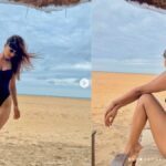 Nia Sharma New Photos: समंदर किनारे निया शर्मा का सिजलिंग अवतार, ब्लैक मोनोकिनी ने बढ़ाया पारा