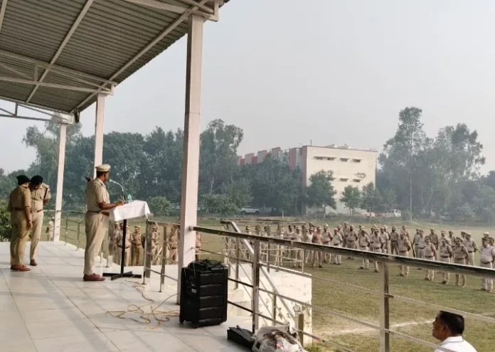 Jind News : एसपी ने किया जनरल परेड का निरीक्षण