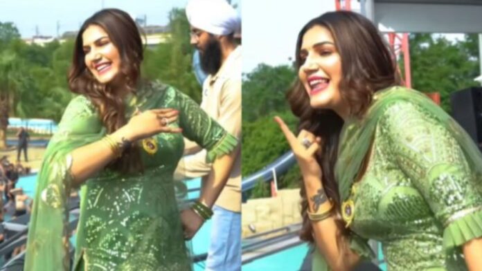 Sapna Choudharey Dance : सपना चौधरी ने हरे सूट में किया ताबड़तोड़ डांस, कातिलाना डांस मूव्स पर फैन्स हुए दीवाने Sapna Choudharey Dance : सपना चौधरी ने हरे सूट में किया ताबड़तोड़ डांस, कातिलाना डांस मूव्स पर फैन्स हुए दीवाने