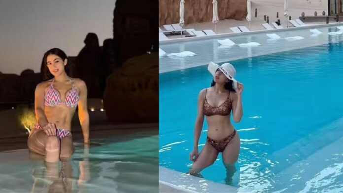 Sara Ali Khan Bold Bikini Look: सारा अली खान ने रेगिस्तान में लगाई आग! बोल्ड बिकिनी लुक में एक्ट्रेस ने बढ़ाया जलवा, इंटरनेट पर फैन्स हुए दीवाने Sara Ali Khan Bold Bikini Look: सारा अली खान ने रेगिस्तान में लगाई आग! बोल्ड बिकिनी लुक में एक्ट्रेस ने बढ़ाया जलवा, इंटरनेट पर फैन्स हुए दीवाने