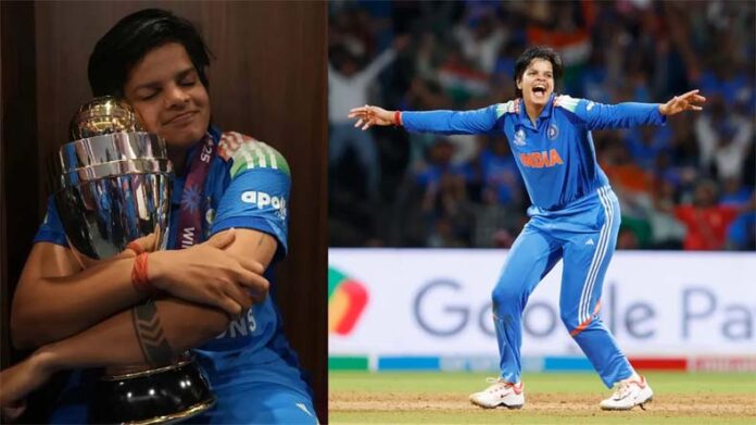 Shafali Verma: हरियाणा महिला आयोग की ब्रांड एंबेसडर बनीं क्रिकेटर शैफाली वर्मा Shafali Verma: हरियाणा महिला आयोग की ब्रांड एंबेसडर बनीं क्रिकेटर शैफाली वर्मा