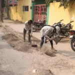 The main roads of the city are being brightened by the Mission Pollution Free Clean Gurugram campaign.