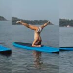 Alaya F Black bikini look: समंदर के बीच अलाया एफ का जलवा! बिकिनी में किया योगासन, पानी में लगाई हॉटनेस की आग 