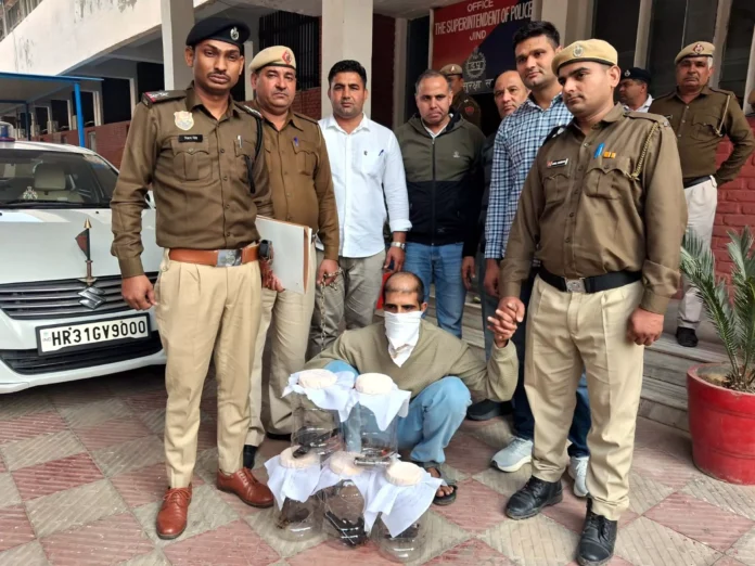 Jind News : पांच पिस्तौल तथा दस जिंदा कारतूस के साथ बदमाश काबू