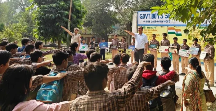 Faridabad News : फरीदाबाद पुलिस का स्टूडेंट पुलिस कैडेट के अन्तर्गत कार्यक्रम