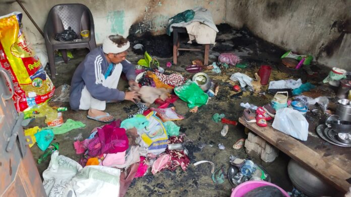 Jind News : मकान में लगी आग, घर का सारा सामान जलकर हुआ राख