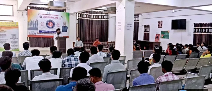 NSS camp organized on the martyrdom of Guru Tegh Bahadur. Jind News : गुरु तेग बहादुर की शहादत पर एनएसएस शिविर आयोजत