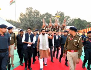 PM Modi के कुरुक्षेत्र आगमन की पूर्व संध्या सीएम सैनी ने किया रैली स्थल और महाभारत अनुभव केंद्र का निरीक्षण