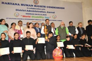 Karnal News : अंतर्राष्ट्रीय दिव्यांग दिवस पर सेमिनार, हरविन्द्र कल्याण बोले- सभ्यता वही, जिसका आचरण गरीबों के प्रति सही