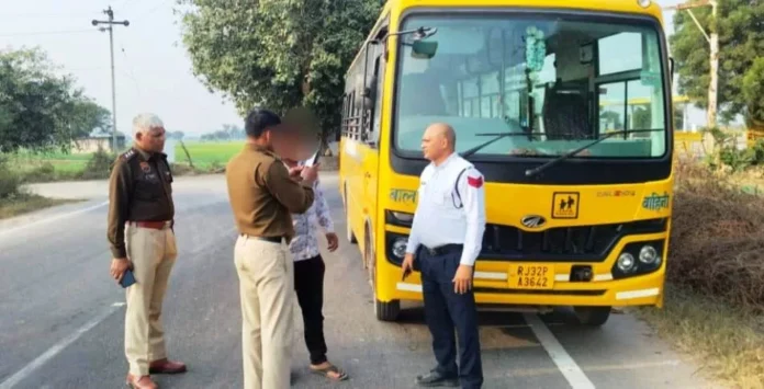 1326 drivers were challaned for violating traffic rules.