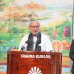 Vice President C. P. Radhakrishnan पहुंचे ब्रह्माकुमारीज संस्थान, धर्म के पालन पर दिया ज़ोर, बोले - मन को जीतना ही सफलता का प्रथम सूत्र