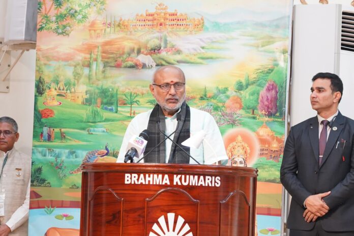 Vice President C. P. Radhakrishnan पहुंचे ब्रह्माकुमारीज संस्थान, धर्म के पालन पर दिया ज़ोर, बोले - मन को जीतना ही सफलता का प्रथम सूत्र Vice President C. P. Radhakrishnan पहुंचे ब्रह्माकुमारीज संस्थान, धर्म के पालन पर दिया ज़ोर, बोले - मन को जीतना ही सफलता का प्रथम सूत्र