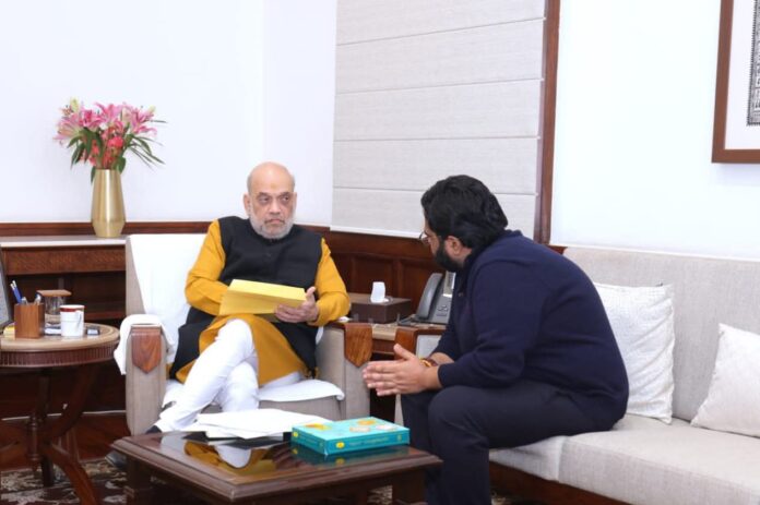 MP Kartikeya Sharma Meets Amit Shah सांसद कार्तिकेय ने संसद भवन में गृह मंत्री से की शिष्टाचार भेंट MP Kartikeya Sharma Meets Amit Shah सांसद कार्तिकेय ने संसद भवन में गृह मंत्री से की शिष्टाचार भेंट