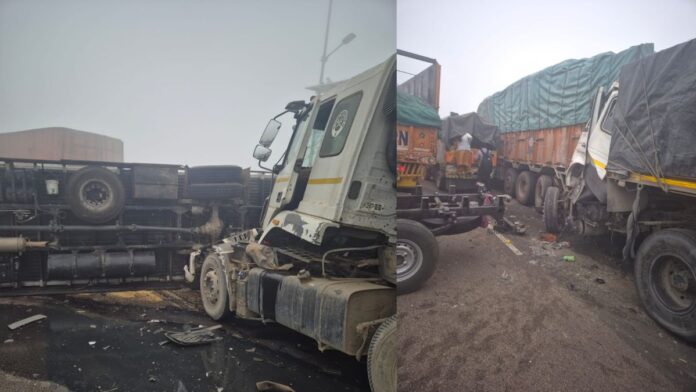 Road Accident in Maham: हरियाणा के महम में मौत का मंज! धुंध के चलते हाईवे पर 35–40 वाहनों की भिड़ंत, कार सवार नहीं बचे Road Accident in Maham: हरियाणा के महम में मौत का मंज! धुंध के चलते हाईवे पर 35–40 वाहनों की भिड़ंत, कार सवार नहीं बचे