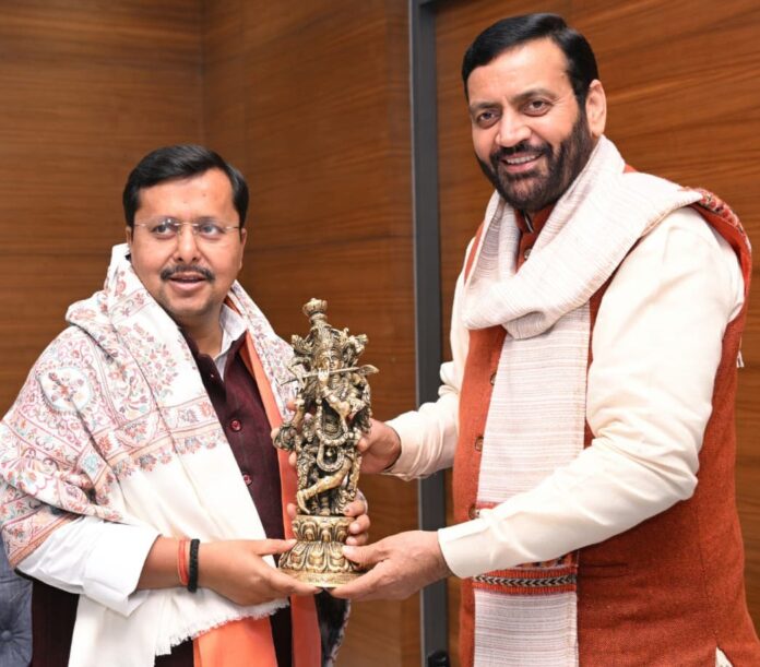 CM Nayab Singh Saini भाजपा के नवनियुक्त कार्यकारी राष्ट्रीय अध्यक्ष नितिन नबीन को बधाई देने पहुंचे नई दिल्ली CM Nayab Singh Saini भाजपा के नवनियुक्त कार्यकारी राष्ट्रीय अध्यक्ष नितिन नबीन को बधाई देने पहुंचे नई दिल्ली