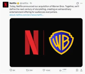 Netflix's Biggest Deal: ग्लोबल एंटरटेनमेंट इंडस्ट्री में मचा दिया तहलका, 6.47 लाख करोड़ में खरीदा वॉर्नर ब्रदर्स स्टूडियो